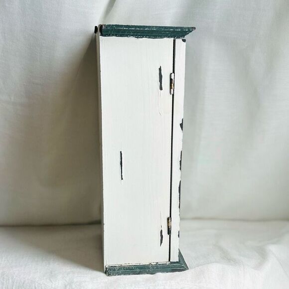 Rose Cottage French Farm Small Wall Table Cabinet - Picture 4 of 8